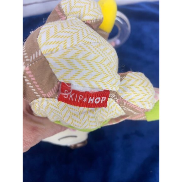 Skip Hop Reindeer Deer Activity Plush Rattle Teether 10" Stuffed Animal Toy - Picture 5 of 8